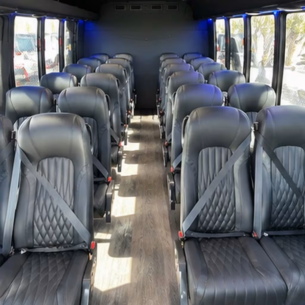 25 passenger minibus interior