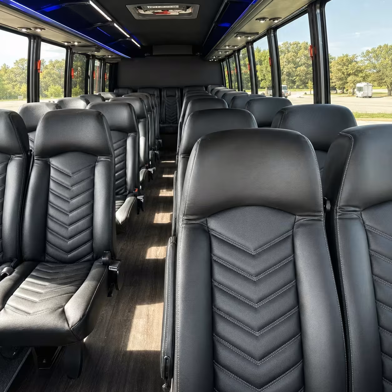 30 passenger minibus inside