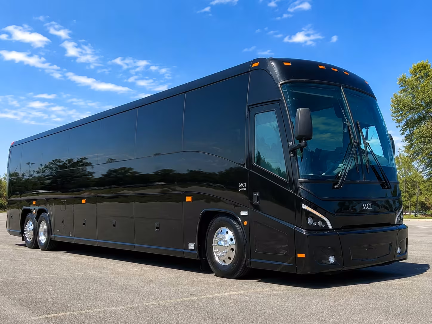 new rochelle charter bus rental exterior