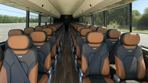 56 passenger charter bus interior new rochelle